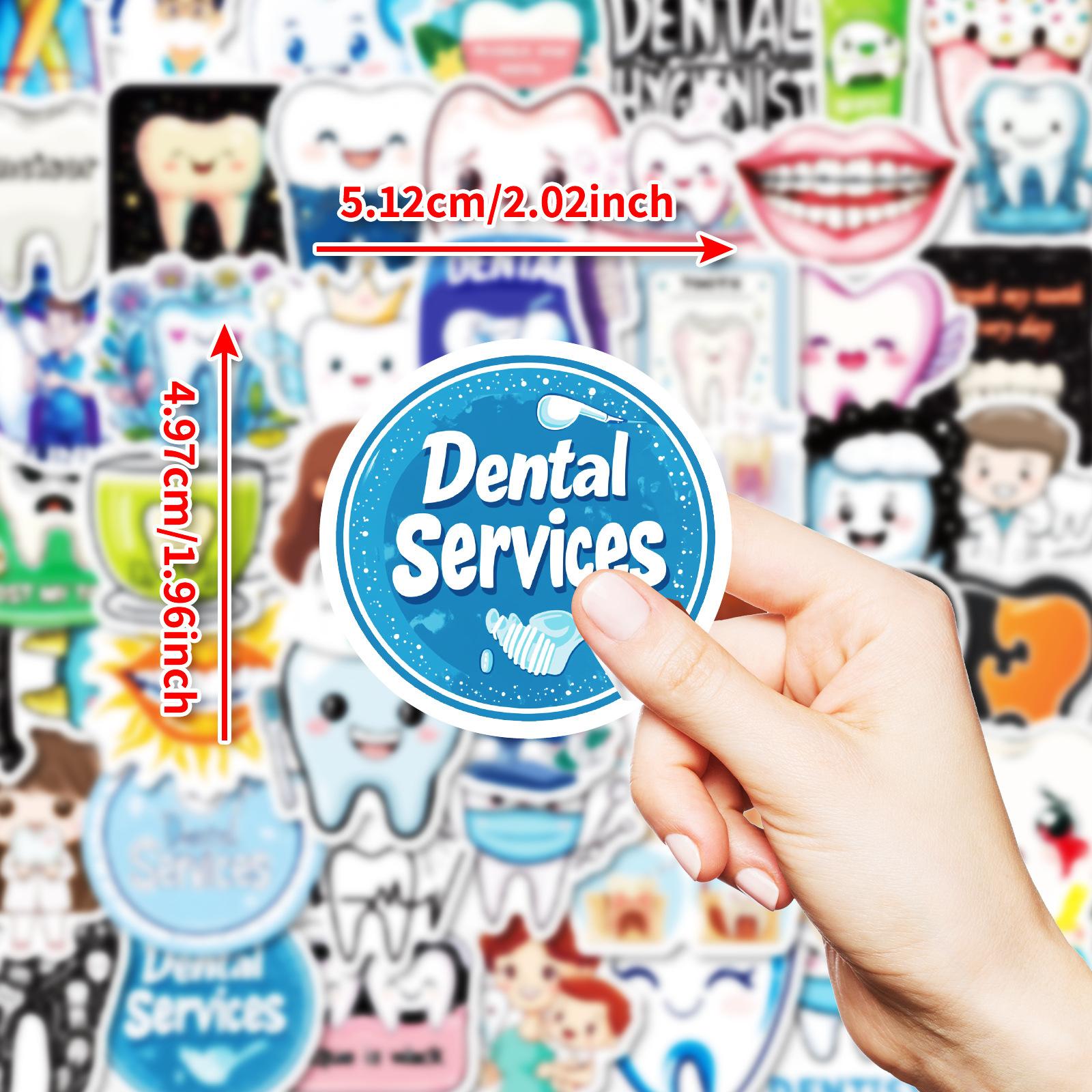 

50 Наклеек-граффити из серии «Стоматолог», смешивай и сочетай, детские мультяшные наклейки-граффити