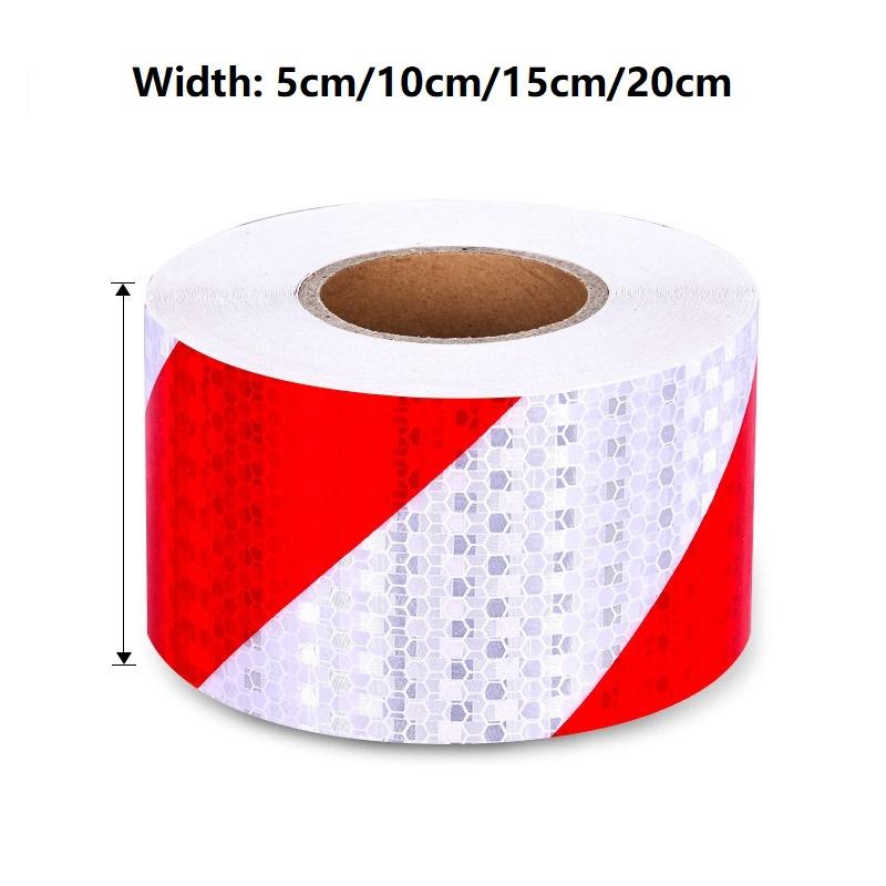 

5/10/15/20см Светоотражающая наклейка саржевого плетения Флуоресцентная Защитная Дорожные знаки Предупреждающая Лента безопасности 15cmx5m