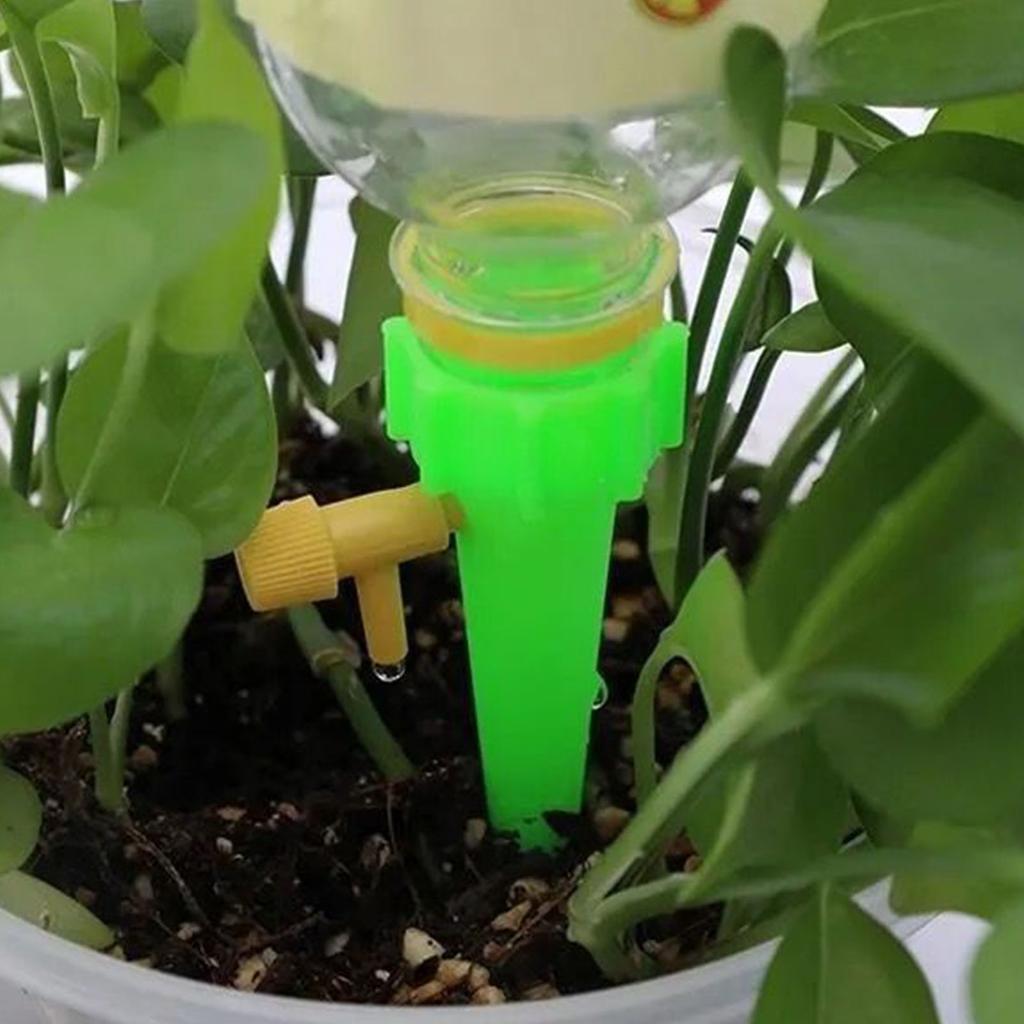 10Pcs Automatic Water Dropper PP Irrigation Waterer with Adjustable Valve for Household Plants