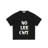 Black T Shirt with Ho Lee Chit Graphic Print for Casual Wear