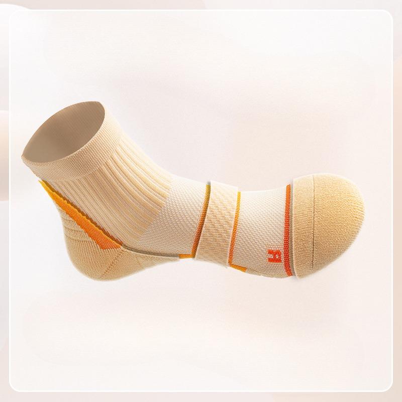 Women's Mid-calf Badminton Socks for Spring and Summer, Professional Running Sports Socks, Thickened Towel Bottom for Anti-slip