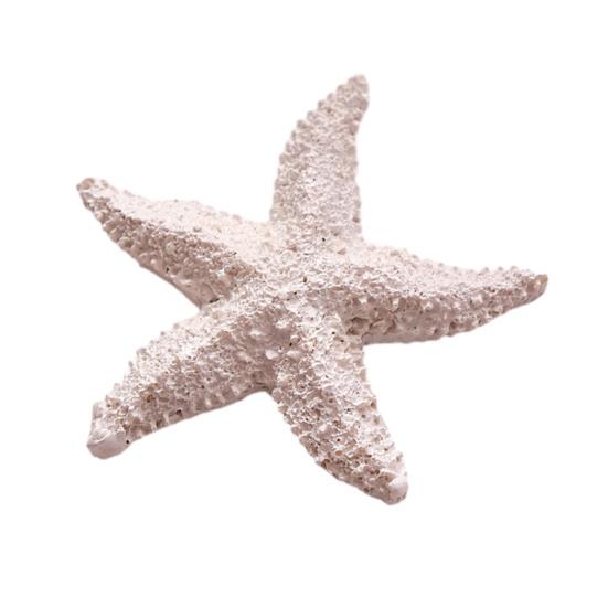 Starfish Figurine Resin Starfish Aquarium Decoration Realistic Artificial Starfish Ornament for Fish Tank Home Nautical Decor DIY Crafts белый
