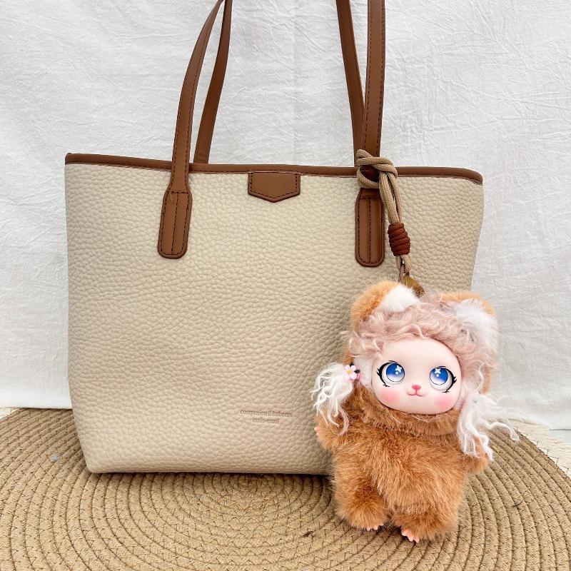 Cute Cartoon Fluffy Curly Hair Vinyl Face Plush Doll Pendant Backpack Hangings Decoration Gifts
