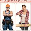 ASNOMY Heavy Duty Tool Belts for Men and Women,19 Pocket Carpenter Tool Belt with Quick Release Buckle,Adjustable Utility Framing Belt,Construction