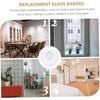 Cabilock Frosted White Glass Globe Ceiling Lampshade, 4.72 Inch Diameter, G9 Bulb Compatible, Soft Light, Easy Installation, Ideal for Chandeliers,