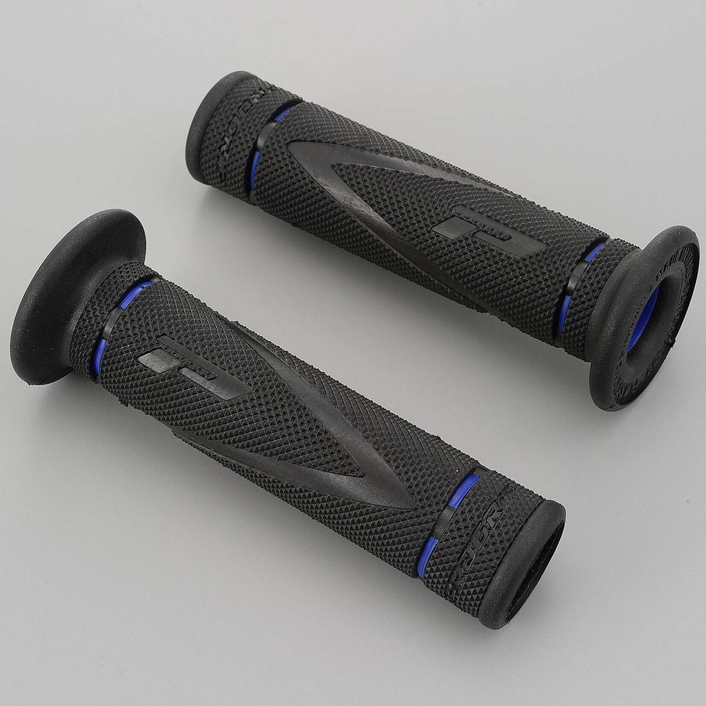 Daytona PROGRIP Motorcycle Hard for Handlebar 99209 Grips, 122mm, Gel, End-Through, 22.2mm Diameter, 838, X-SLIM Type, Blue,