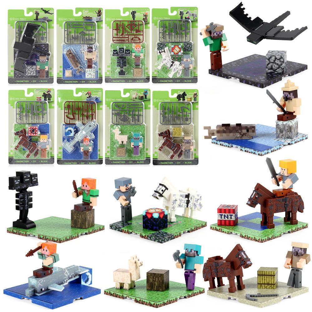 Magnetic Blocks Sets Kid Building Toys Build Mine Magnet World Model for Boys Girls STEM Montessori Sensory Cubes Toddlers Gifts