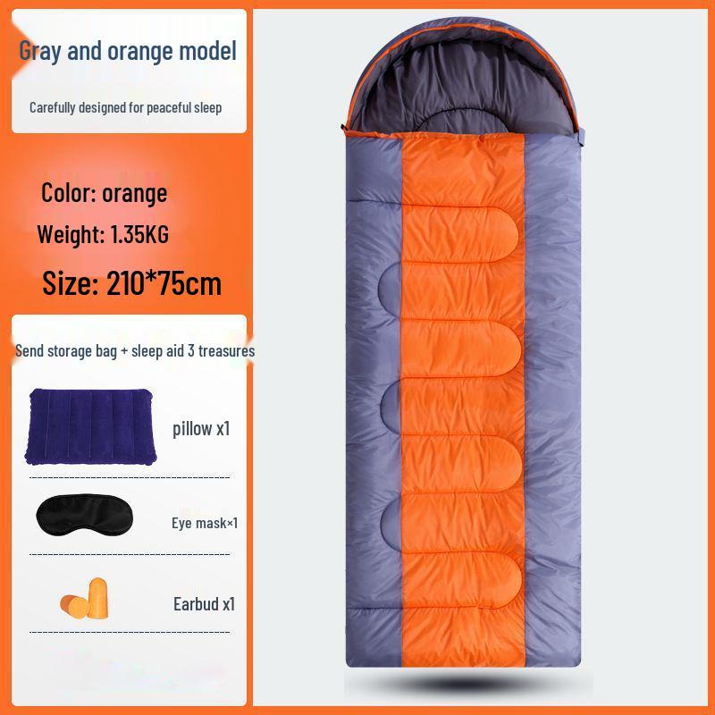 Vier-Jahreszeiten-Schlafsack für Erwachsene: Verdickt für Wärme, perfekt für Camping, Büro oder den Heimgebrauch