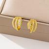 Serpentine Earrings for Women, Light Luxury Imitation Gold Spirit Snake Surround Earrings, Long-lasting Color Accessory