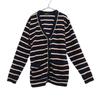 Border Long Sleeve Pile Ground Cardigan M Navy System Men's Used