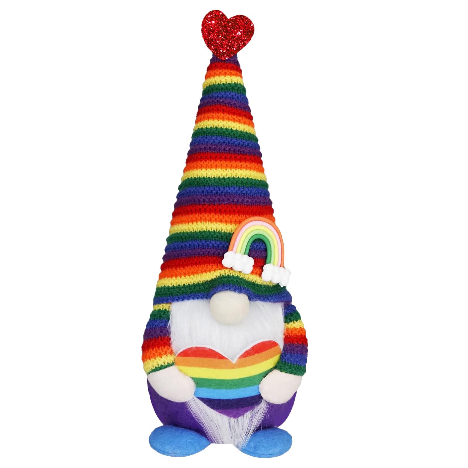 Multicolor Faceless Elf Gnome Ornament