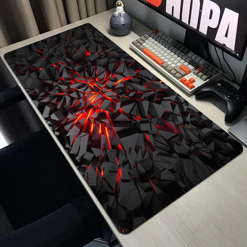 Polygons Mouse Pad Large Computer Office Game Table Mats XXL Rubber Anti-slip Gaming Keyboard Mousepads Long Desk Pads