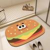 Cartoon Cartoon Bathroom Moisture-wicking Foot Mat Slip-resistant Diatom Mud Mat Dirt Resistant Carpet Bathroom Pad
