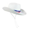 Homburg Cowboy Hats with Unique Patriotic Band Fedoras Hat Top Hat Classical Porkpie Hat for Boy Men Hat Theme Party