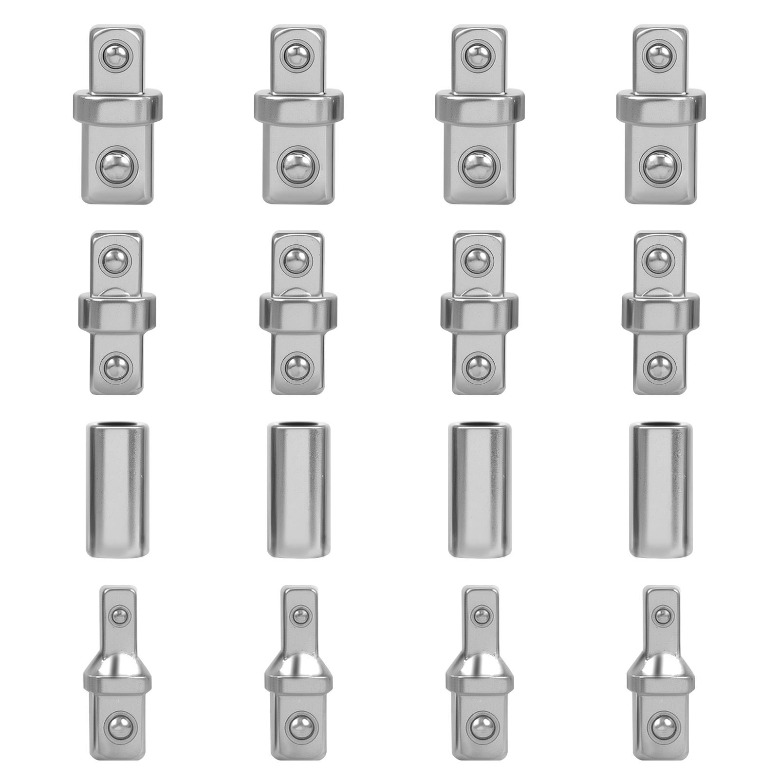

16Pcs Double Square Head Socket Adapter Converter Reducer Set 1/4 3/8 1/2 Impact Drive Ratchet Wrench Socket Adaptor Repair Tool