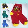 Stylish Unisex Harry Potter Cotton Knitting Long Socks For Slytherin Gryffindor Fans