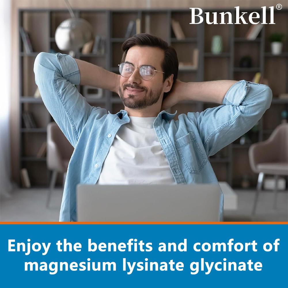 Magnesium-Lysinat-Glycinat Nahrungsergänzungsmittel, Hohe Absorption, 120 Kapseln pro Flasche