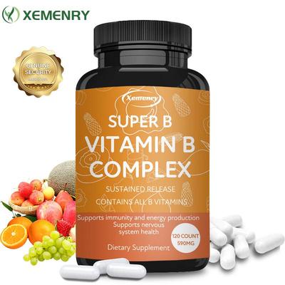 B-complex Vitamin Capsules, B-complex Nutrition, Adult Dietary Supplements, Suitable for Both Men and Women.