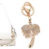 Stylish Coconut Tree Palm Key Chain For Women Men Creative Gold Color Alloy Keyring Ornament Bag Purse Charm Accessories