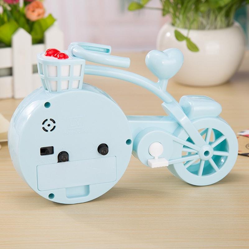 Tragbarer Mini Stummer Wecker Fahrradform Schreibtisch Tisch Schüler Kinder Geschenke