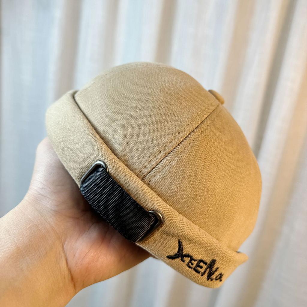 Personalisierte randlose Kurzschnitt-Schiffermütze Neue Retro Hip Hop Hooligan Yuppie-Mütze für Frauen