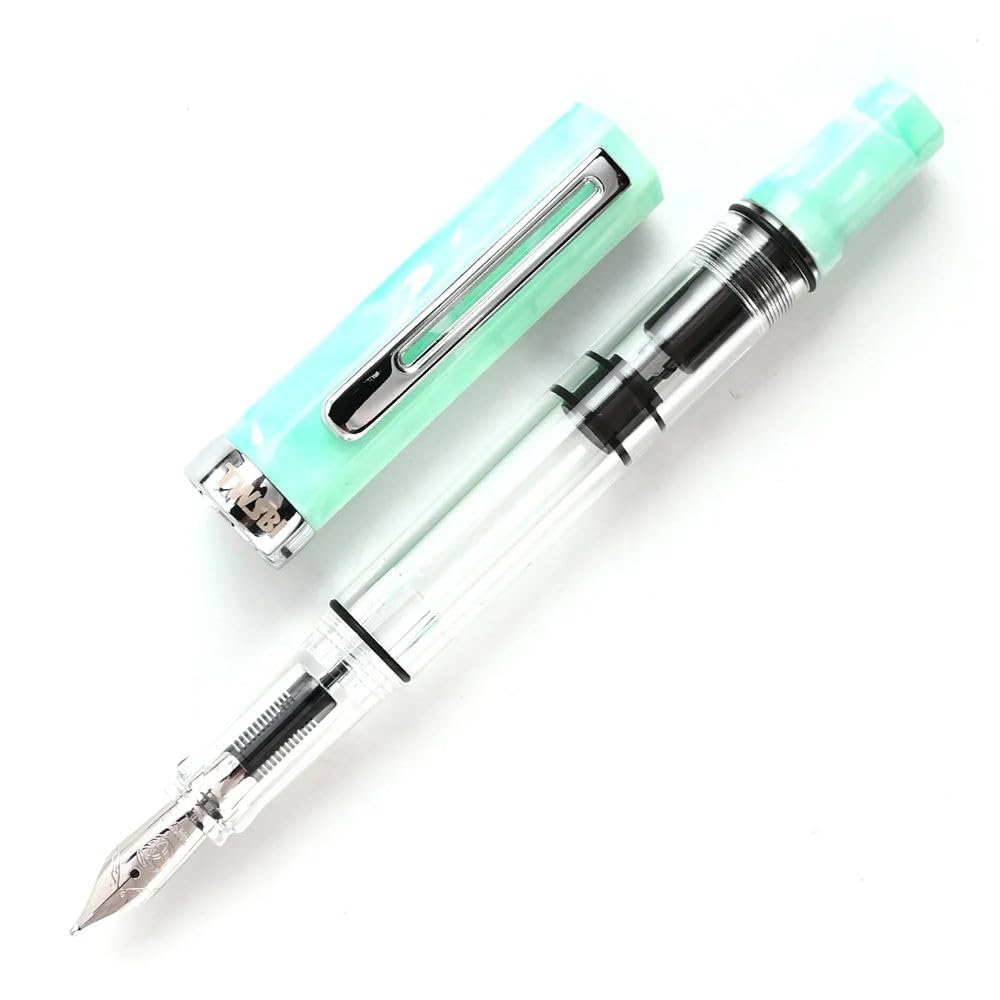 TWSBI ECO Amazonite CT Fountain Pen, Ink-Injecting, Bold Nib