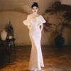 Fishtail Toast Bride 1011 Wedding Engagement Dress Dress High-end Light Luxury Niche High-end Beautiful Evening Dress