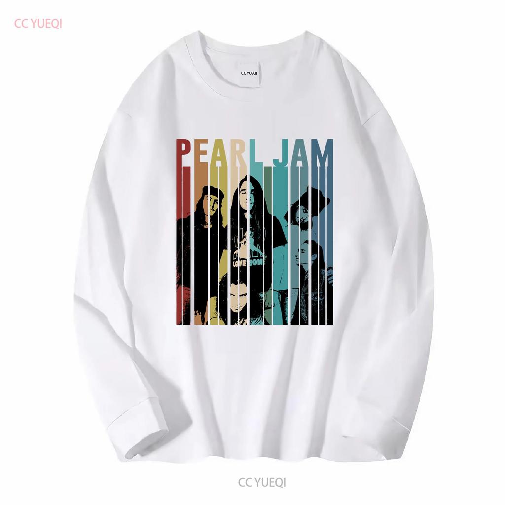 P E A R L Jam Band Vintage Retro T-Shirt Te1818 Vintage Gewaschenes Oberteil Für Den Alltag Grafik Atmungsaktiv Weich Streetwear Lässig