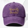 pc Unisex Howdy Embroidered Washed Vintage Baseball Cap Fashionable Outdoor Hat for Men and Women Adjustable Trucker Hat Suit