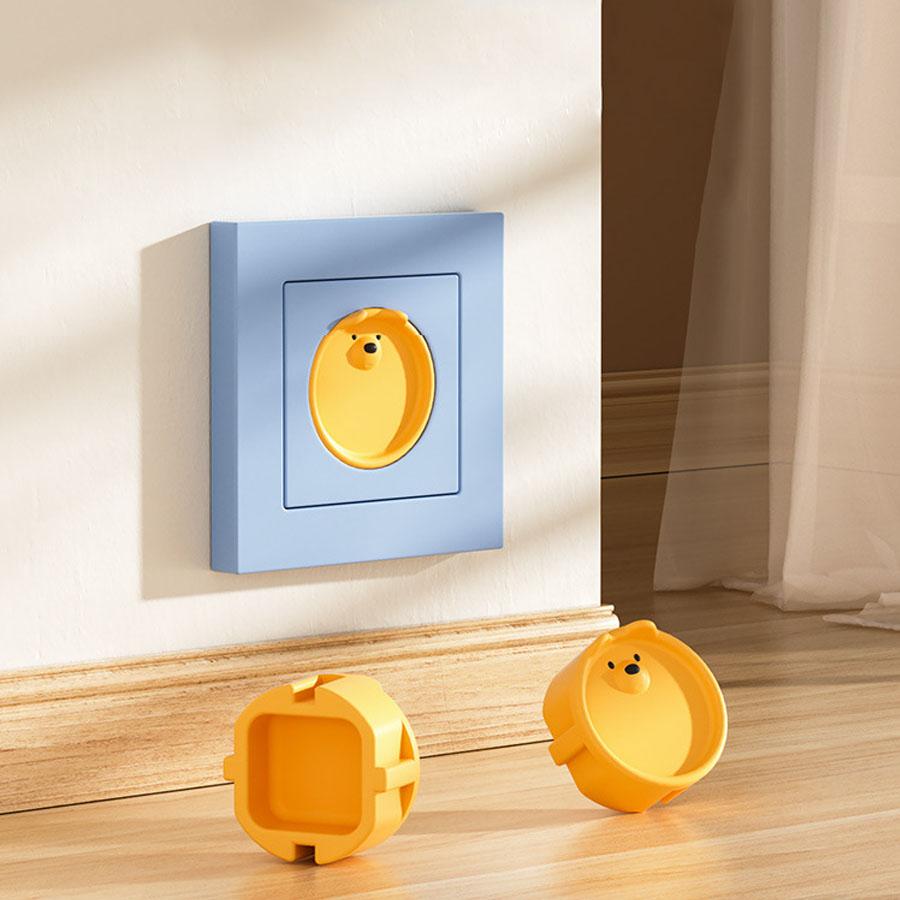 Copertura Protettiva Standard Europeo per Presa in Silicone Antipolvere Copertura Protettiva Contro Scosse Elettriche Protezione Sicurezza Bambini