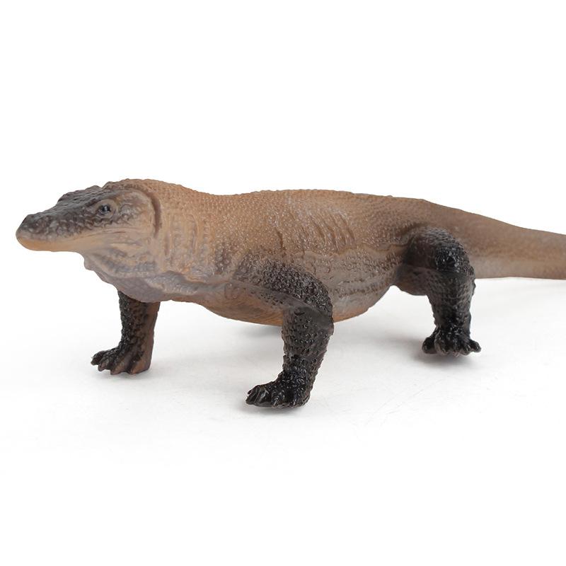 Simulated Wildlife Model Reptile Lizard Solid Static Komodo Dragon Plastic Ornament