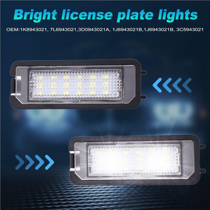 A82M-LED License Plate Light For For VW Golf MK4 MK5 MK6 Passat CC EOS Polo Scirocco Number Plate Illumination