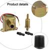 12V Inline Fuel Pump Electric 2 54PSI Low Pressure for Diesel and Gas Vehicles with Copper Core and Iron Shell Components