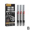 3pcs Car Wheel Chrome Paint DIY Repair Marker Auto Permanent Waterproof Repair Scratch Remover Paint Pen Chrome Mirror Marker Touchup Paint2