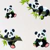 PVC Bamboo Panda Wall Sticker Cartoon Wallpaper Decal Kids Gift Panda Mural Decals  Dormitory
