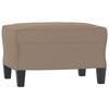 349341 vidaXL Repose-pied Taupe 60x50x41 cm Tissu microfibre