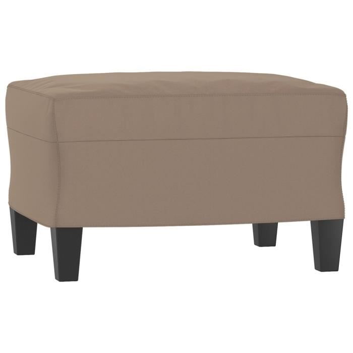 349341 vidaXL Repose-pied Taupe 60x50x41 cm Tissu microfibre