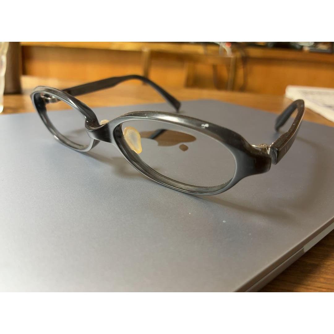Used 999.9 Four Nines [List price: around 40,000 yen] Simple and usable black-rimmed glasses