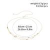 Minimalist Rhinestone Double Layer Chain Casual Waist Chain Hip-Hop Body Chain Fashionable Retro Waist Chain