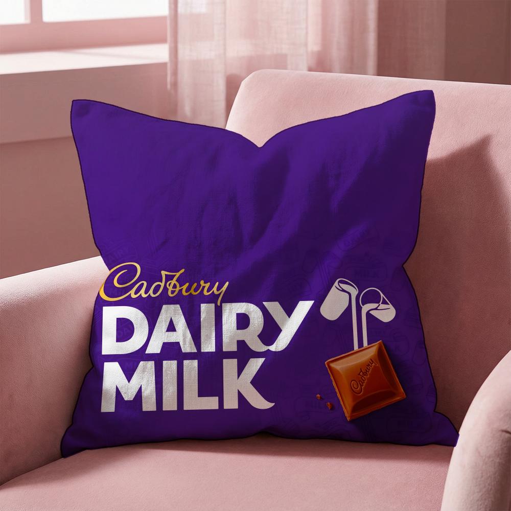 Cadbury Cushion Cover Multi-Scene Pillow Cover for Home & Car - Reversible, Soft & Durable for Daily Use