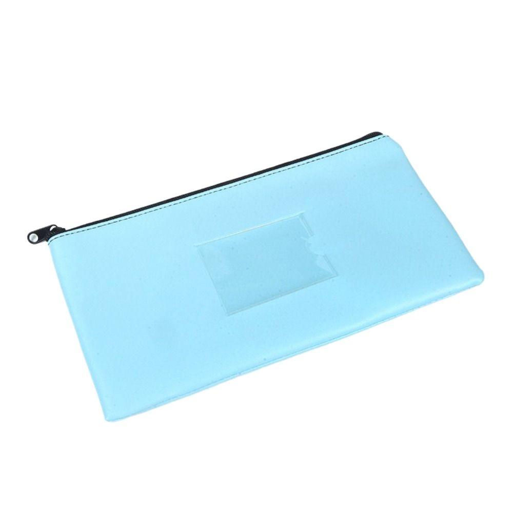 With Label Bank Deposit Bag With Zipper Money Pouch Waterproof Cosmetic Pouch Cosmetics