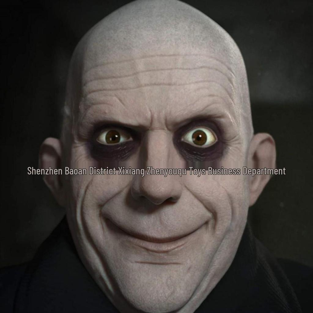 Gränsöverskridande Latex Mask för Äldre Person: Halloween Mänskligt Ansikte Peruk Huvudbonad