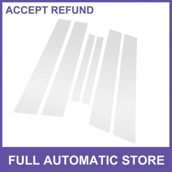 6 Pcs Door Pillar Window Trim for Nissan Sentra 07-12 Chrome Silver Tone