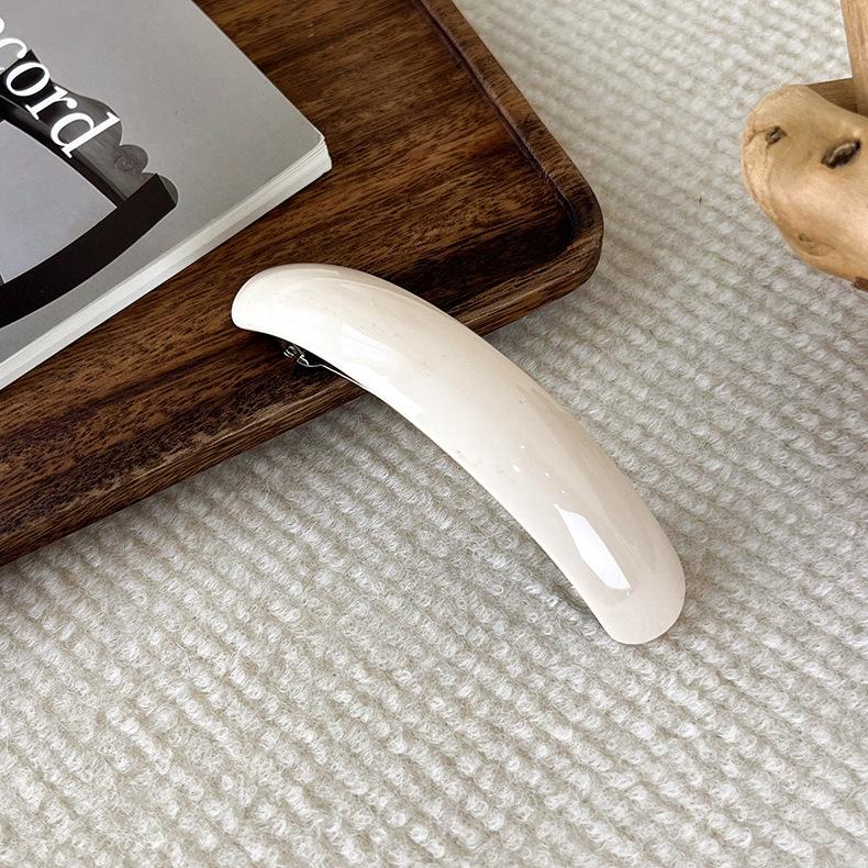 Essigsäure-Haarspange, Federspange für Mädchen, große Haarnadel, Kopfbedeckung, glänzende elliptische Bogen-Haarnadel, Haar-Accessoires