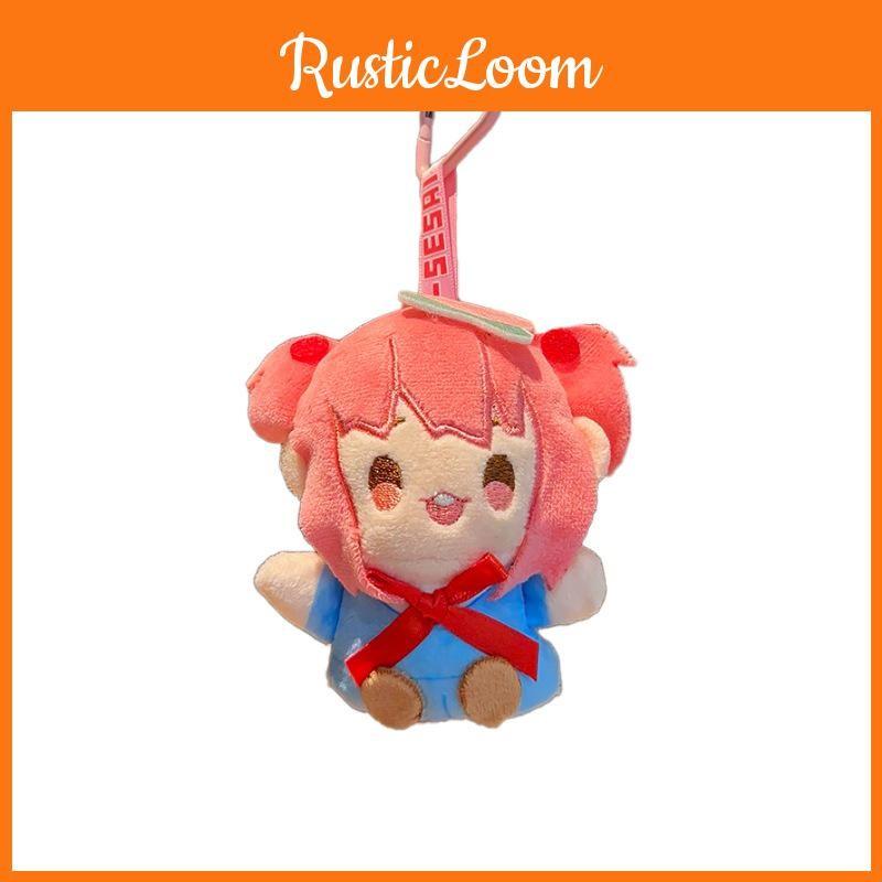 Cartoon Plush Characters Keychain Stuffed Doll Pendant Backpack Gift Decoration