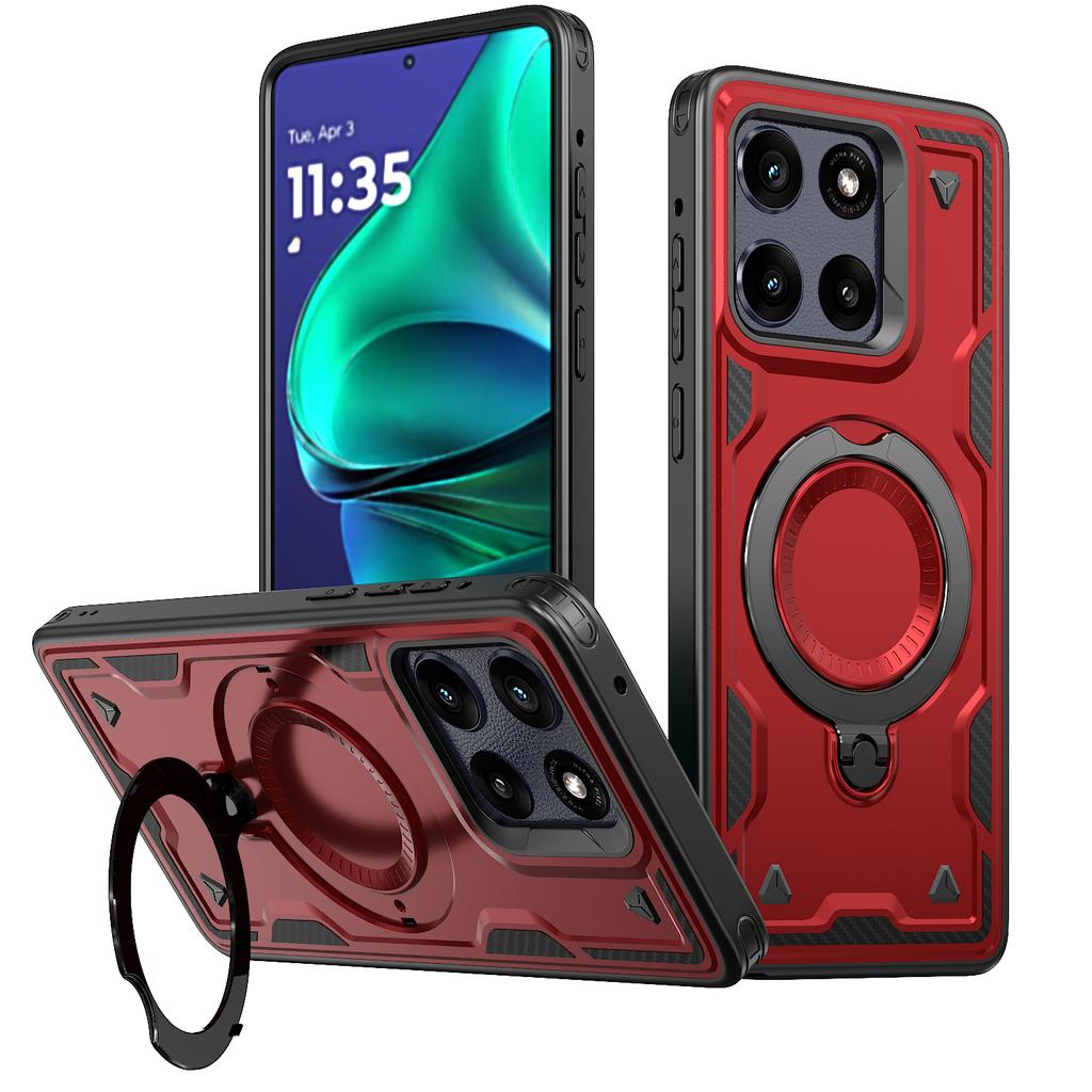 Armor Shockproof Case For Motorola Edge 60 Pro Fusion G Play 2026 Power Stylus 5G 2026 360° Rotating Magnetic Stand Back Cover