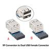 2 Port USB2.0 To 9Pin Female Motherboards Converters Adapters For PC Internal Installation
