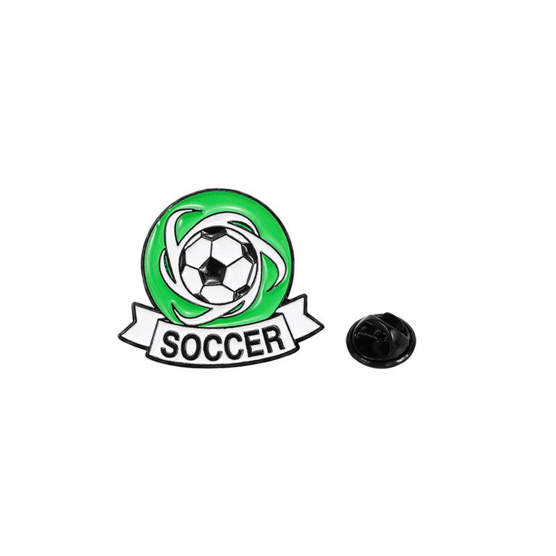 US, Canada and Mexico World Cup Football Brooch Cute Cartoon Alloy Oil Drip Personalized Backpack Accessories Sports Badges