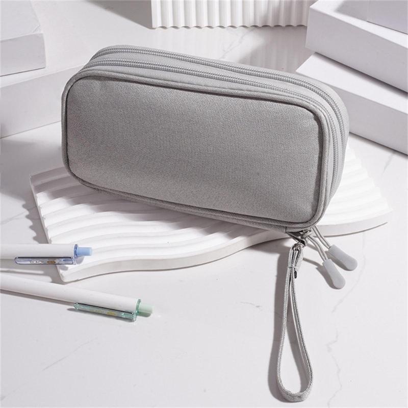 Pencil Bag Big Capacity Pen Case Handheld Pen Bag Pouches Pencil Holder Aesthetic Stationery Bag School Office Supplies
