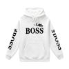 Trendy Kids' Letter Print Hoodie - 'Little Boss' Spring/Autumn Casual Sweatshirt for Boys & Girls